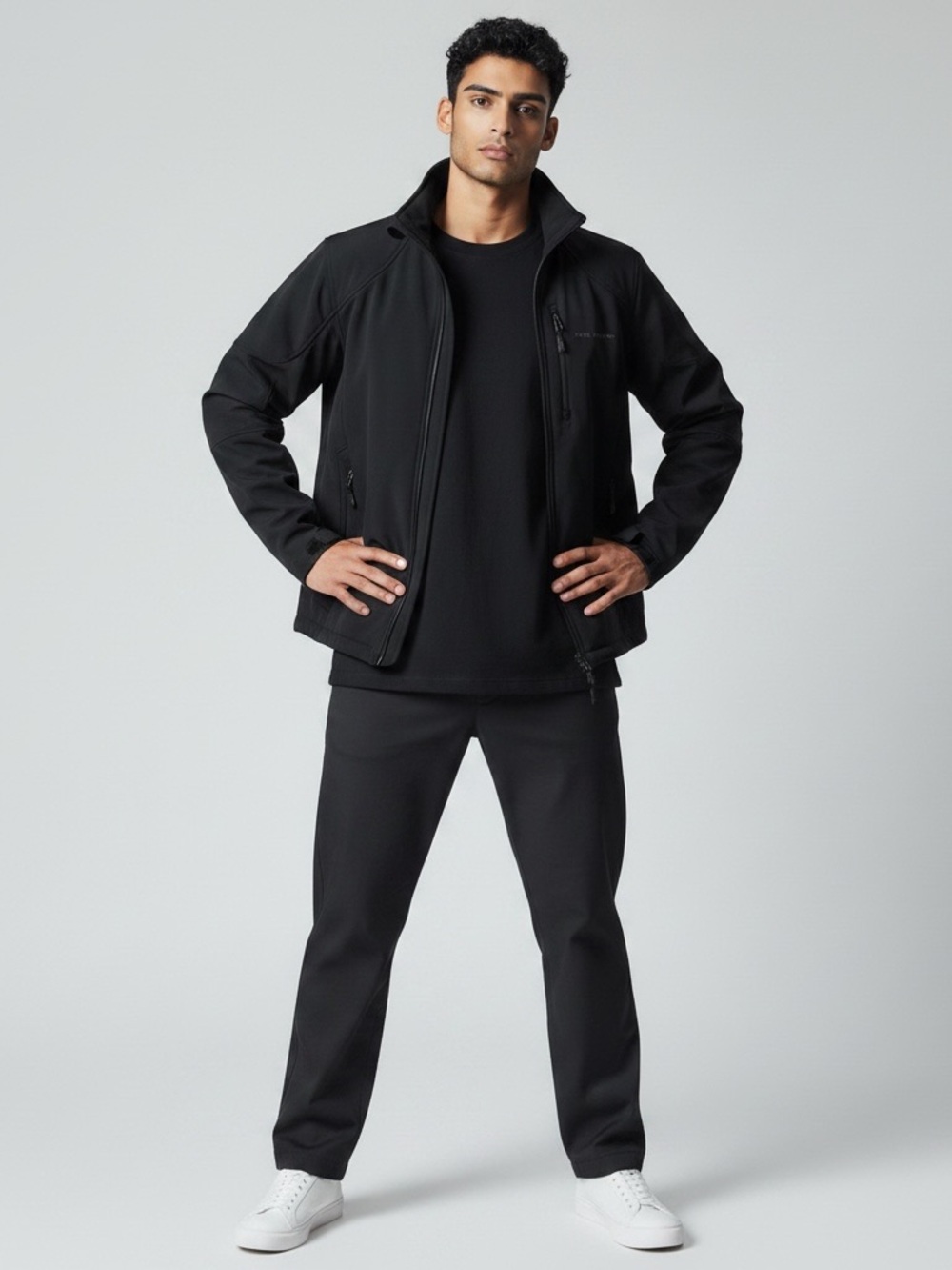 Free Country Men's Black Softshell Jacket